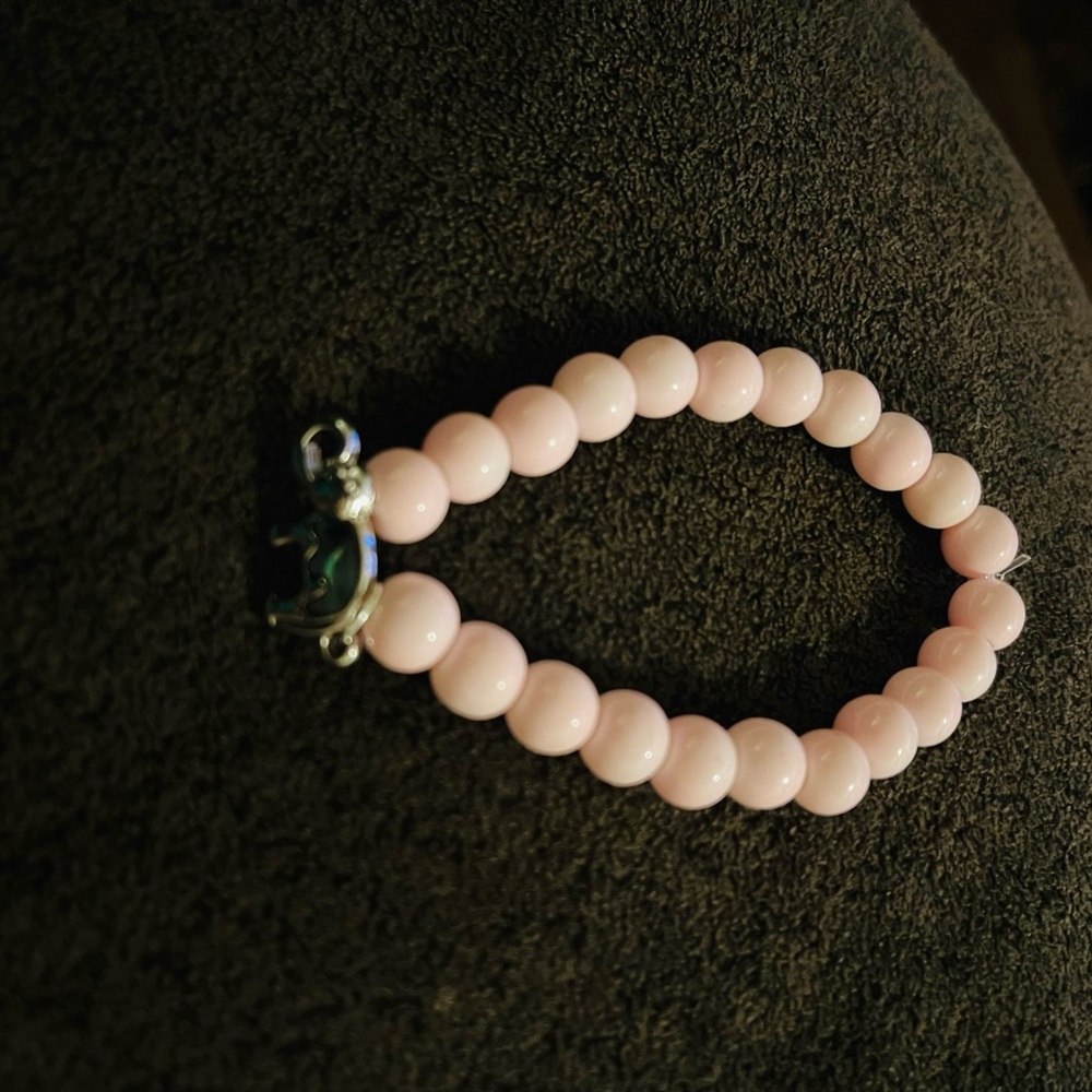 Elegant Pink Beaded Bracelet